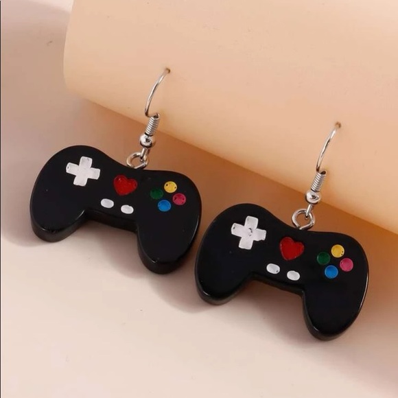 Video game controller earrings GAMER retro - Picture 4 of 4